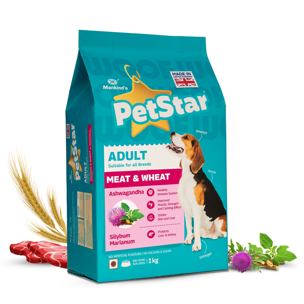 Petmankind Mankind Petstar Adult Meat And Wheat Dog Food 1kg