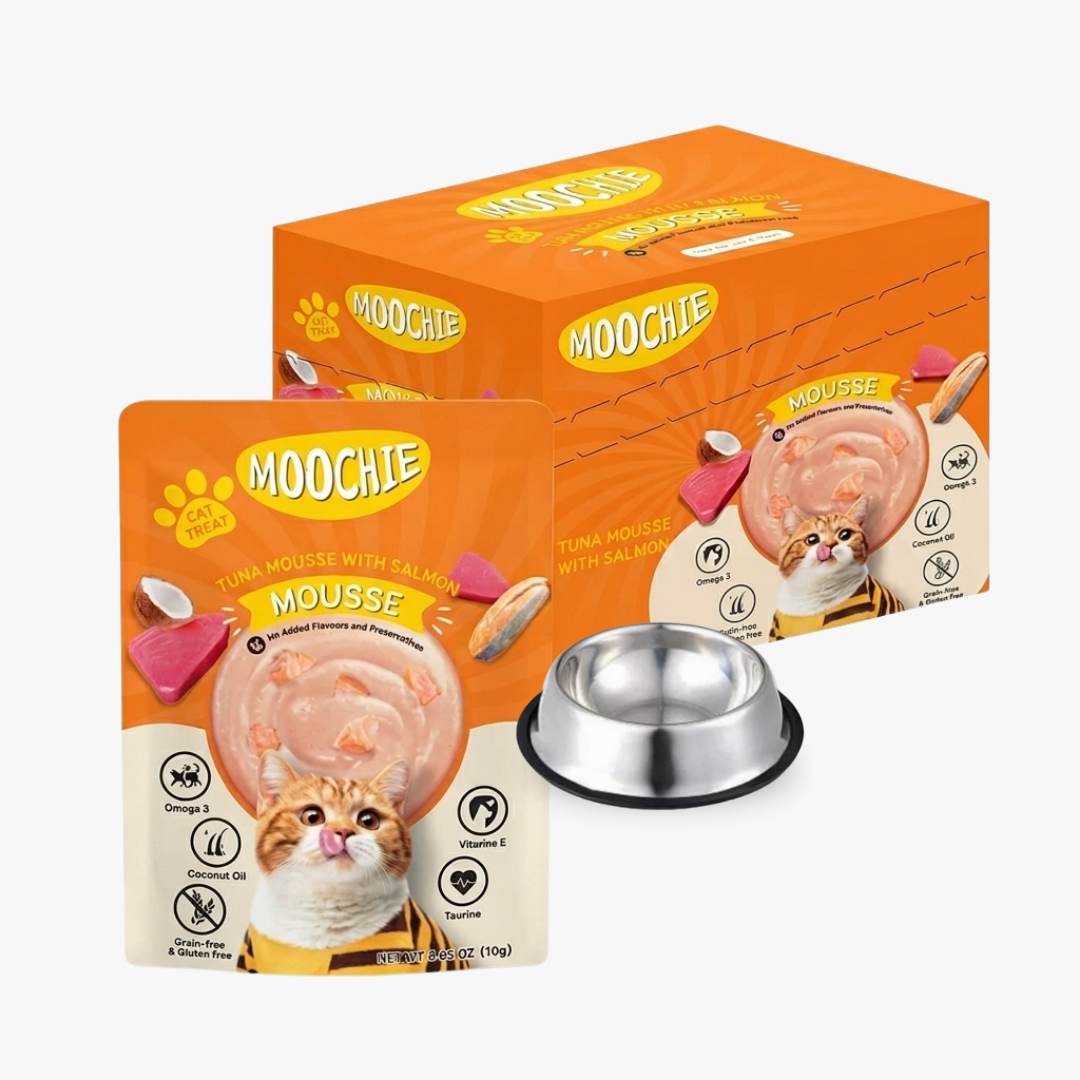 Moochie Cat Wet Food Mousse W Salmon