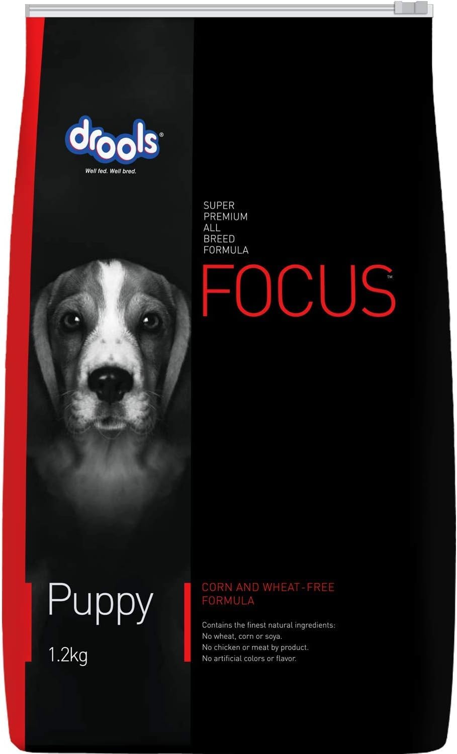 Drools Focus Puppy Dog Food 1.2kg | Complete & Balanced Dry Puppy Food | High Protein Nutrition | DHA for Brain Development | Strong Bones & Healthy Growth | All Breed Puppy Food