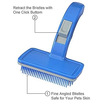 Hair Slicker Brush for Grooming & Cleaning Shedding Hair For Dogs |