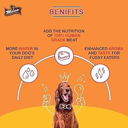 MARVO Wet Gravy Dog Food, High Protein Chicken - Chicken Chunk 70 G (Pack of -12)