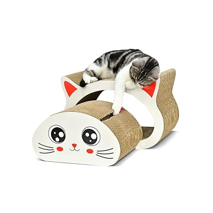 Petstreet 2-in-1 Reversible Cat Scratcher Cardboard Bed & Lounge