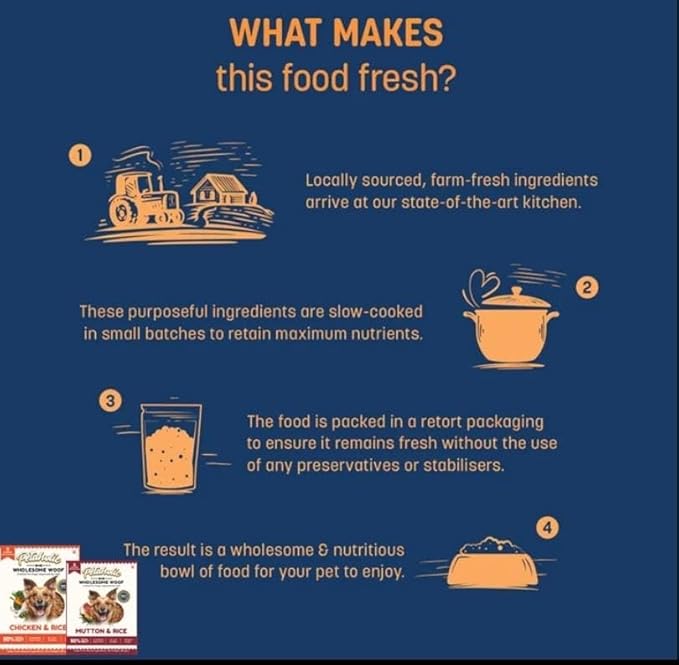 Petaholic Premium Chicken Biryani | Chicken & Rice Meal For Dogs 300G | Pack Of 2