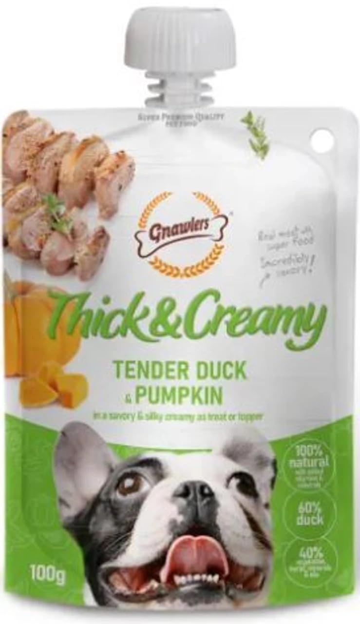 Gnawlers - Thick & Creamy Dog Treat Tender With Duck & Pumpkin - 100g