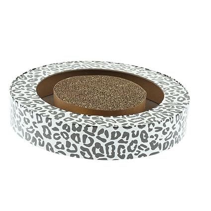 Corrugated Paper Pet Cat Scratching Board Turntable Grinding Claw Toy 30.5x5.5cm|