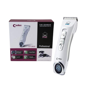 Petstreet Codos CP-9600 Professional LCD Screen Pet Dog/Cat Clipper Electrical Grooming Hair Trimmer Rechargeable Haircut Machine (CP-9600)
