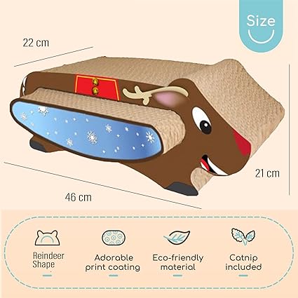 Cat Scratch Pad | Ultimate Cat Scratching Board with Catnip for Indoor Cats |