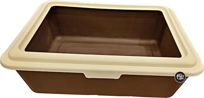 Cat Litter Box Tray with Free Scooper ( Color May Vary )
