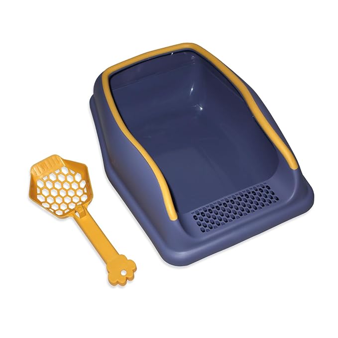 Premium Cat Litter Box Rim Tray with Scooper