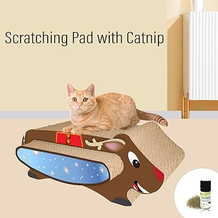 Cat Scratch Pad | Ultimate Cat Scratching Board with Catnip for Indoor Cats |