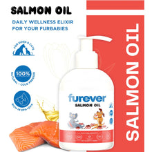 Load image into Gallery viewer, Furever Salmon Oil 500 ml for Dogs and Cats - Natural, Cold Pressed Omega 3 &amp; 6 Supplement for Strong Hair, Lustrous Coat,
