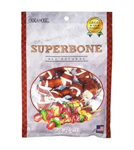 SUPERBONE Chicken Knotted Bone for Dogs, with BBQ Flavour 140g