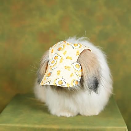 Unleash Cotton Dog Cap - Outdoor Sport Sun Protection Baseball Cap for Male & Female Dogs |Color May Vary |