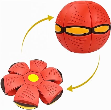 Petstreet UFO Magic Flying Ball | Light Transforming Soccer Disc Toy | Multicolor |