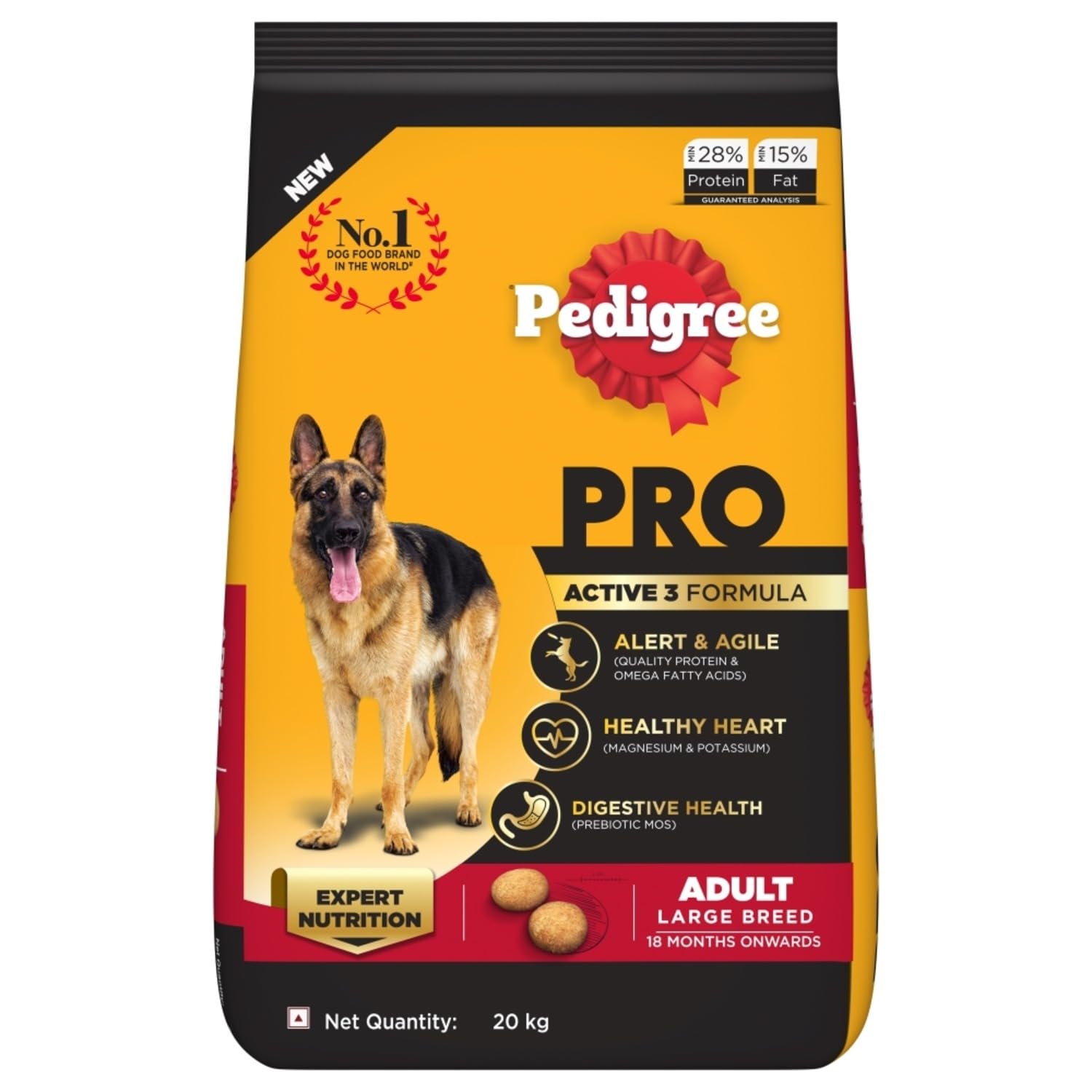 Pedigree - Pro - Adult Large Breed Dry Dog Food - 20kg
