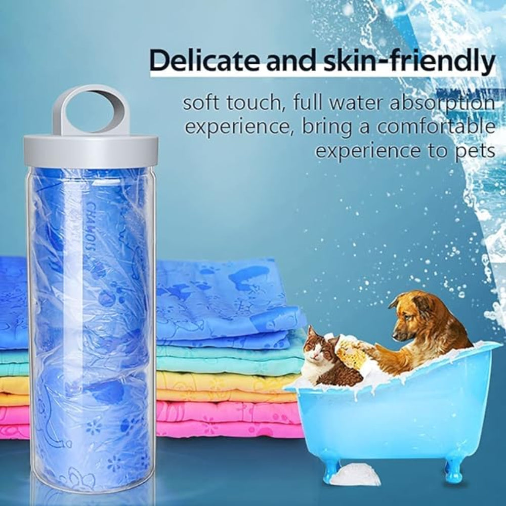 Puppies Ultra-Absorbent Washable Towel for Dogs & Cats