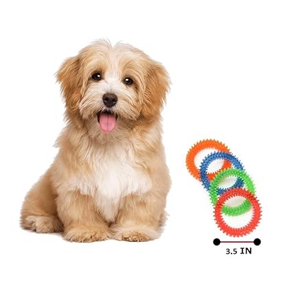 Puppy Teething Dental Ring Dog Chew Toy Color May Vary |