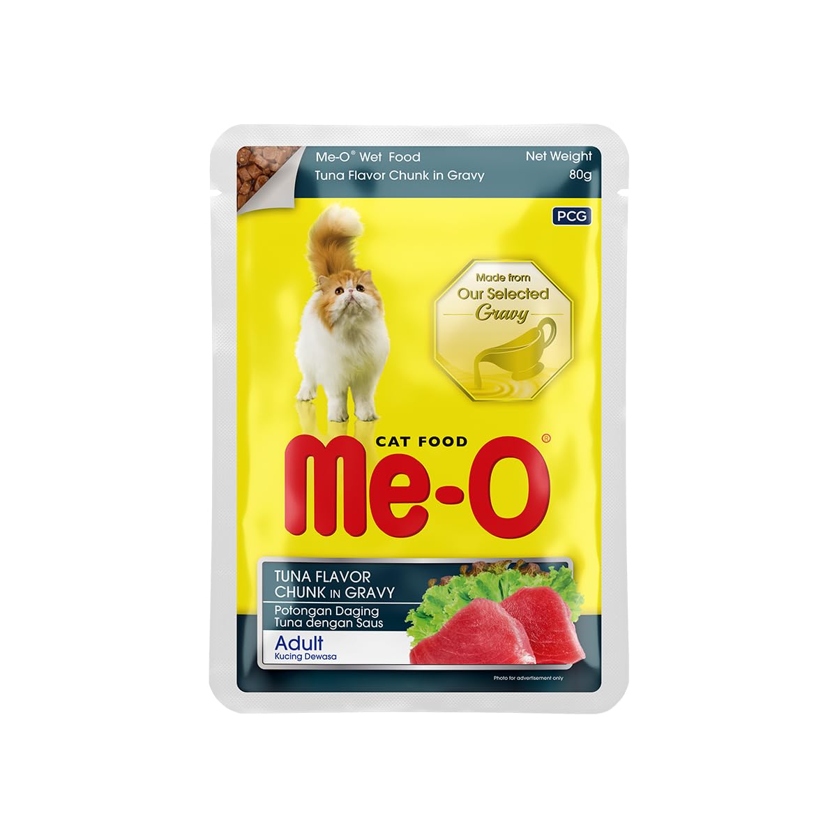 Me-O - Tuna Flavour Chunk In Gravy - 80g