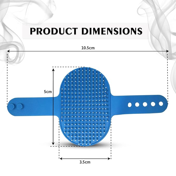 Petstreet Bath Pin Brush Glove with Circularity Handle for Cats and Dogs |