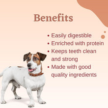 Load image into Gallery viewer, Dogaholic Superbone Chicken Knotted Bone 9 in 1 Dog Treat for Dogs It&#39;s 100% Natural &amp; Safe (Peanut Butter)
