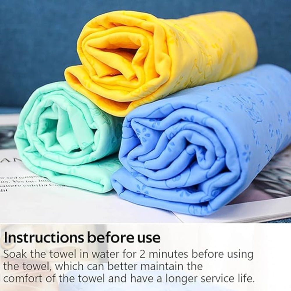 Puppies Ultra-Absorbent Washable Towel for Dogs & Cats