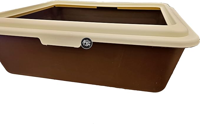 Cat Litter Box Tray with Free Scooper ( Color May Vary )