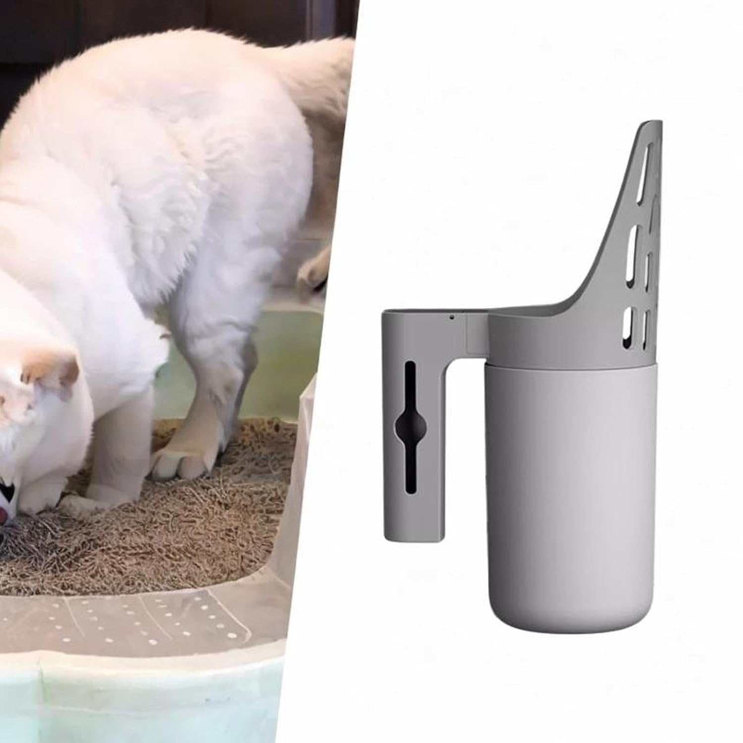 Cat Litter Scoop with Holder | Mug Style |