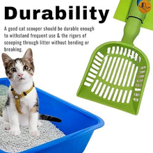 Load image into Gallery viewer, Sage Square Convenient Cat Litter Scooper with Built-in Poop Bag Dispenser - A Clean and Hygienic Solution for Your Feline&#39;s Litter Box, Long Handle, Deep Shovel, Poop Sifting, Kitten Pooper Lifter

