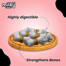 Load image into Gallery viewer, Dogaholic Milky Chew Chicken &amp; Milk Flavored Bone Style Dog Treats, Suitable For All Dog Breeds, All Life Stages, 140g
