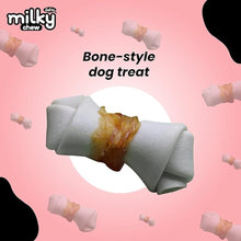 Load image into Gallery viewer, Dogaholic Milky Chew Chicken &amp; Milk Flavored Bone Style Dog Treats, Suitable For All Dog Breeds, All Life Stages, 140g
