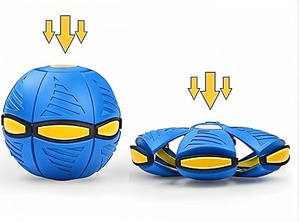 Petstreet UFO Magic Flying Ball | Light Transforming Soccer Disc Toy | Multicolor |