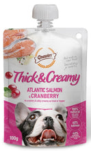Load image into Gallery viewer, Gnawlers Thick &amp; Creamy  Atlantic Salmon &amp; Cranberry Dog Treat, 100 g

