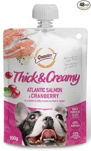 Gnawlers Thick & Creamy  Atlantic Salmon & Cranberry Dog Treat, 100 g