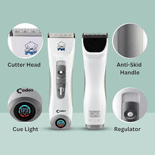 Load image into Gallery viewer, Petstreet Codos CP-9600 Professional LCD Screen Pet Dog/Cat Clipper Electrical Grooming Hair Trimmer Rechargeable Haircut Machine (CP-9600)
