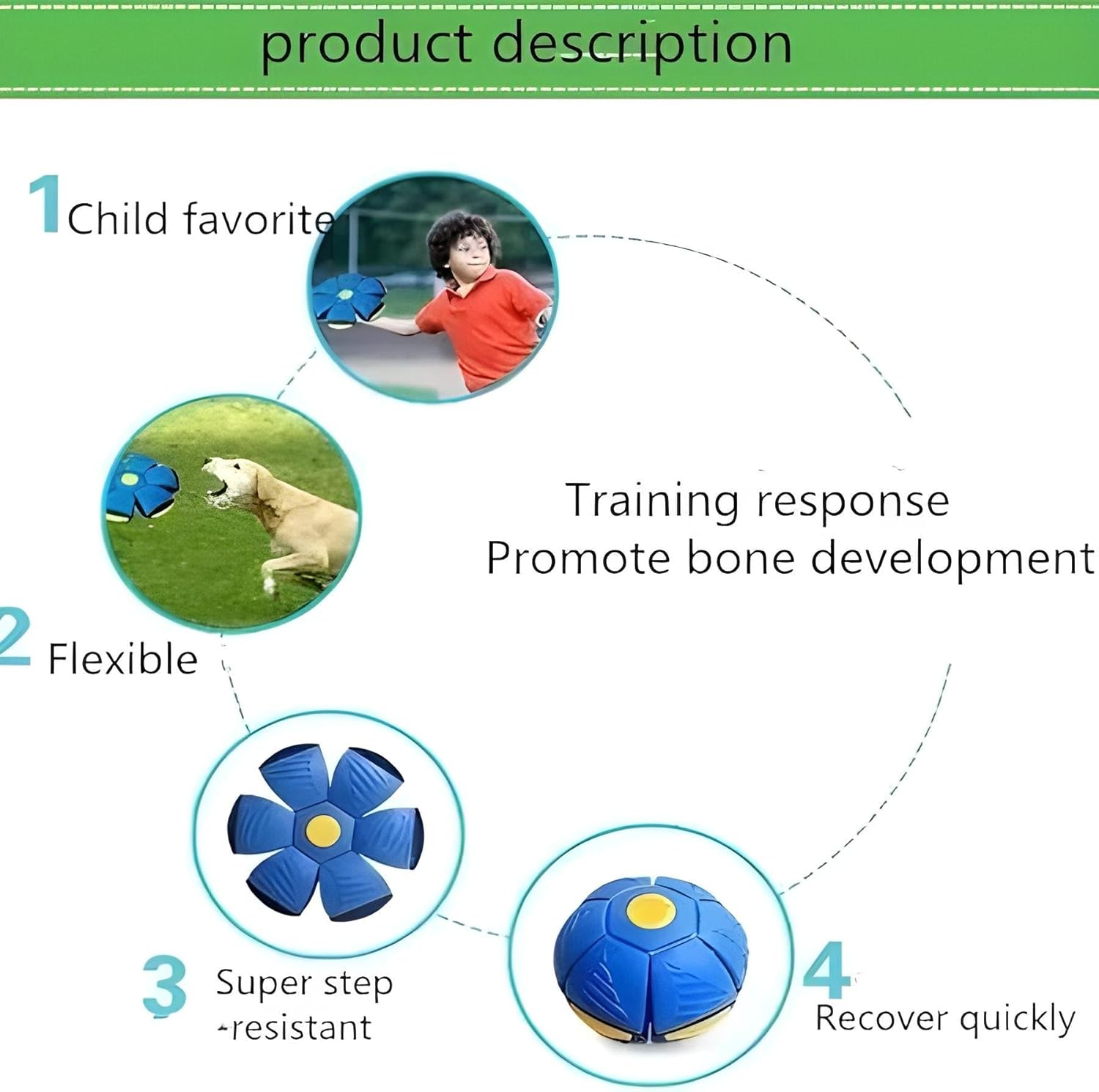 Petstreet UFO Magic Flying Ball | Light Transforming Soccer Disc Toy | Multicolor |