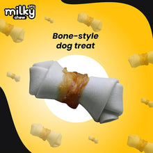 Load image into Gallery viewer, Dogaholic Milky Chew Cheese &amp; Chicken Bone Dog Treats, Protein Rich Milky Snacks for Dogs of All Breeds. 140g
