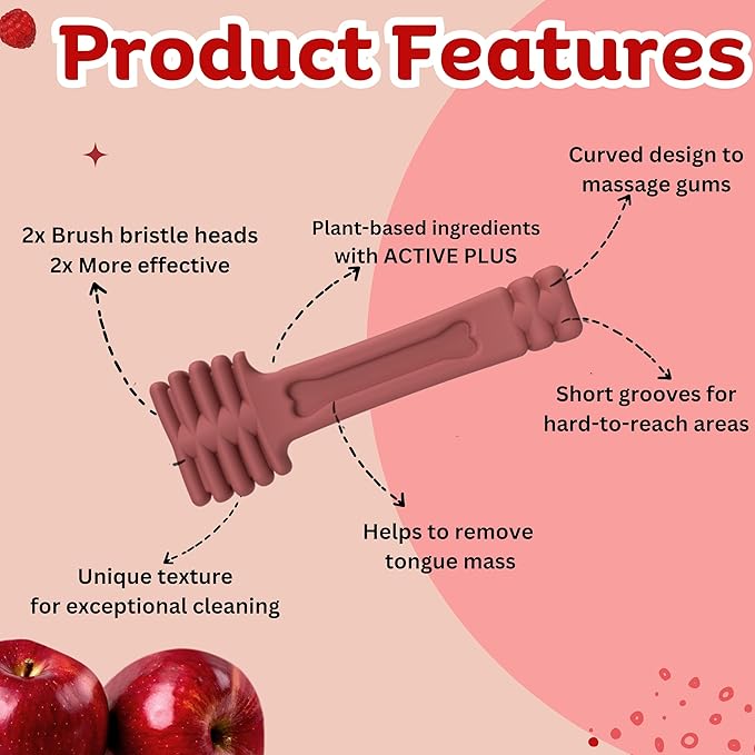 Happy Tummy Bone Treats For Medium to Large Dogs 21 Piece Apple Flavor | 150G Pack |`