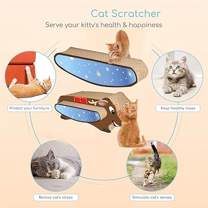 Cat Scratch Pad | Ultimate Cat Scratching Board with Catnip for Indoor Cats |