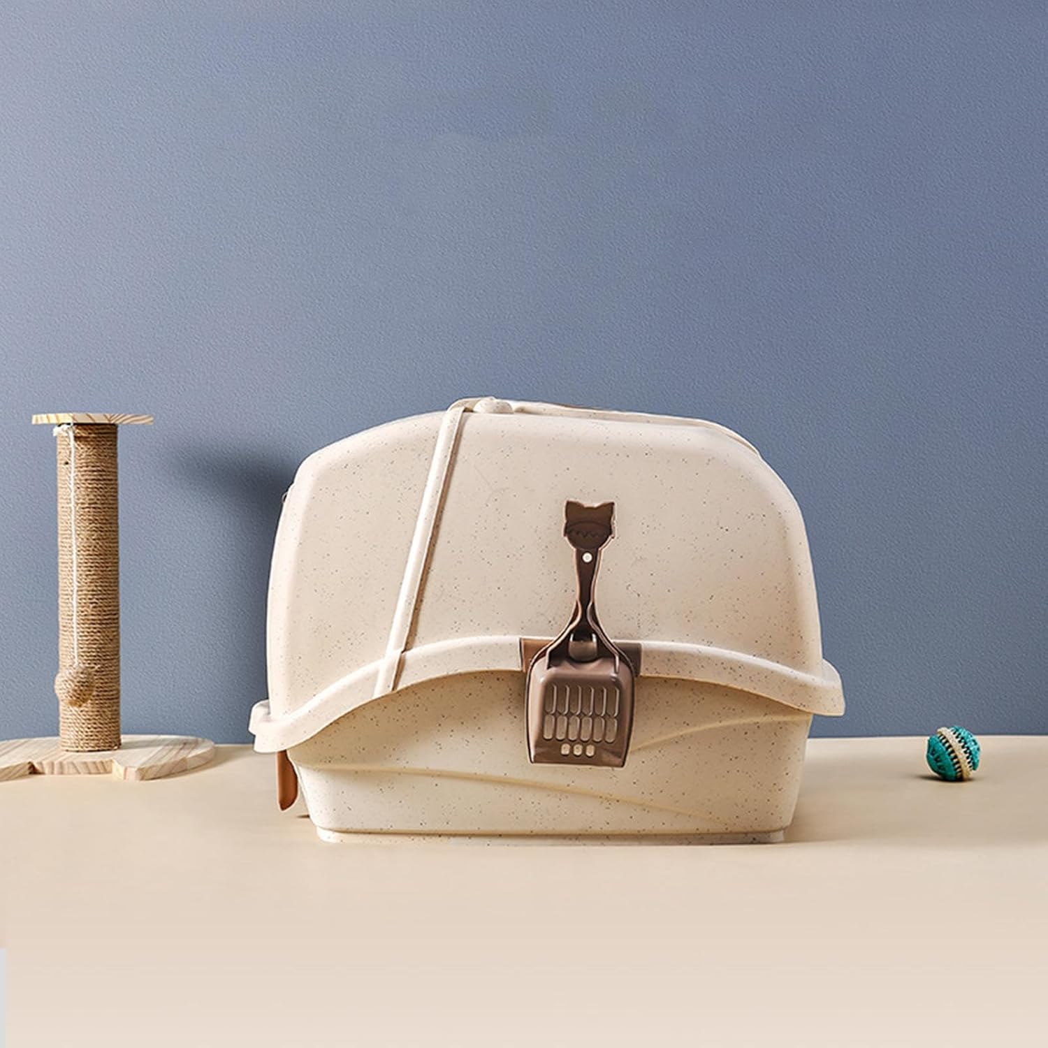 Large Enclosed Cat Litter Box With Handle