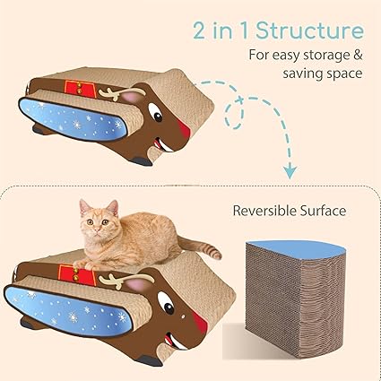 Cat Scratch Pad | Ultimate Cat Scratching Board with Catnip for Indoor Cats |