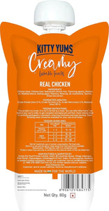 Kitty yums Creamy Lickable Real Chicken Cat Treat 80g