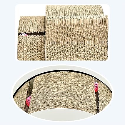 Petstreet 2-in-1 Reversible Cat Scratcher Cardboard Bed & Lounge