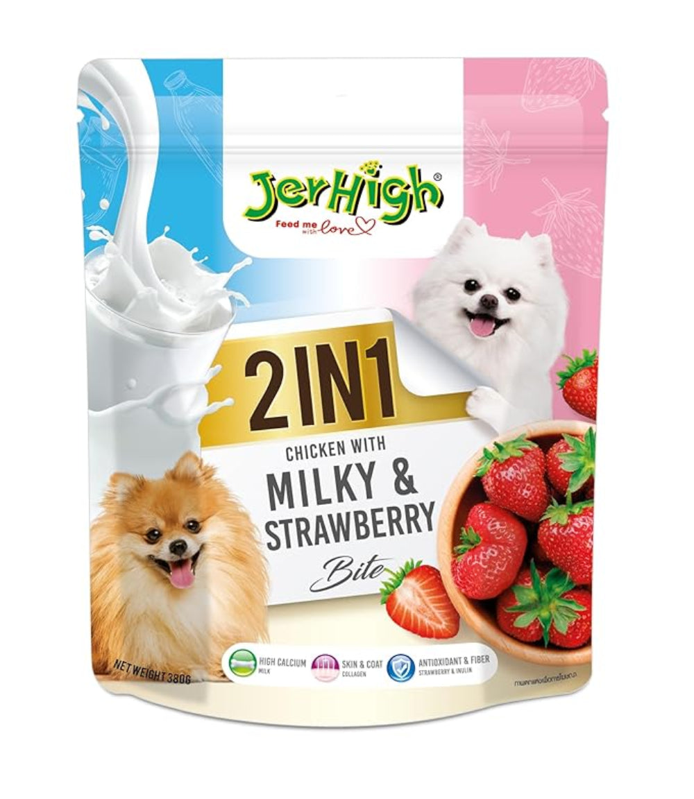 JerHigh 2-in-1 Stick Bite Dog Treat 380g