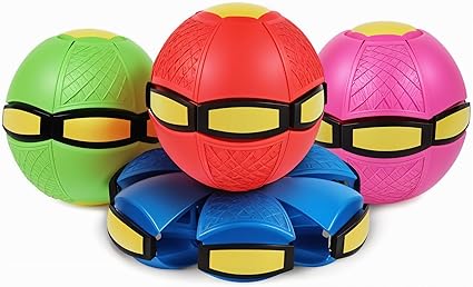 Petstreet UFO Magic Flying Ball | Light Transforming Soccer Disc Toy | Multicolor |