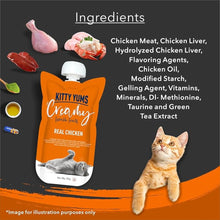 Load image into Gallery viewer, Kitty yums Creamy Lickable Real Chicken Cat Treat 80g
