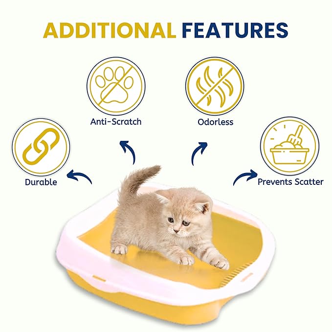 Cat Litter Tray Foot Pedal Design ( 47 x 37 x 19cm)|