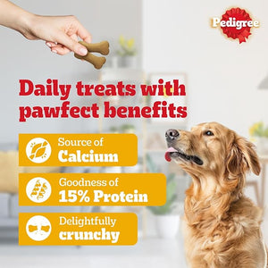 Pedigree Biscrok Biscuits (Above 4 Months) Dog Treats, Chicken Flavour, Source of Calcium, Goodness of  Protein