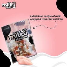 Load image into Gallery viewer, Dogaholic Milky Chew Chicken &amp; Milk Flavored Bone Style Dog Treats, Suitable For All Dog Breeds, All Life Stages, 140g
