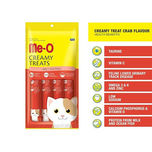 Me-O All Life Stages Creamy Cat Treat Crab Flavor