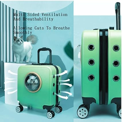 Petstreet Trolley Carrier Stroller Wheels Suitcase for Small Dogs and Cats | 18 Inch |